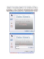 BOOT TO HDD (BOOT TỪ Ổ ĐĨA CỨNG )  KHÔNG CẦN CD/DVD 