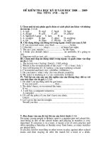 ĐỀ THI HỌC KY II LOP 10(CÓ ĐÁP ÁN)