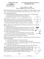 ĐỀ THI HSG VẬT LÍ 11 NĂM 2011