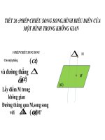 tiết 26,phép chiếu song song