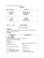 giáo an dạy phụ đạo lớp 1 tuần 21