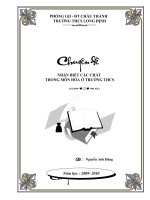 chuyen de BT nhan biet chat