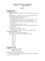 ĐỀ KIỂM TRA  T- TV  CUỐI KỲ II