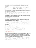 PHƯƠNG PHÁP LÀM BÀI THI TRẮC NGHIỆM