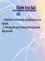 Bài 40: các định luật kê-ple. chuyển động của các vệ tinh