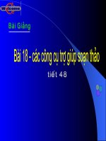 tin 10 bài 18:các công cụ trợ giúp soạn thảo
