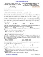 Chuyên Lý Tự Trọng Cần Thơ 2014 lần 1 có đáp án