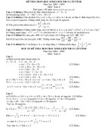 Đề thi HSG toán 8 co đáp án