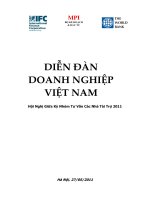Báo cáo Hội Nghị Giữa Kỳ Nhóm Tư Vấn Các Nhà Tài Trợ