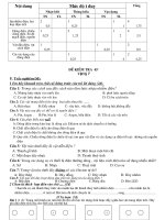 Đề kiểm tra 1 tiết Lý 7( tiết 27 có ma trận))