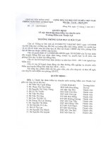 Số:  33/QĐ-PGDĐT ngày 04/3/2011 Quyết định v/v thành lập đoàn kiểm tra chuyên môn trường MN Thuận Lợi