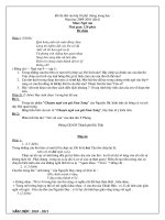 Đề thi vào lớp 10 (VĂN) + đáp án