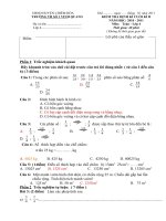 Đề kiểm tra giữa học kì 2 môn toán 4 Thơ
