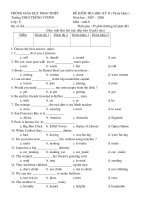 ĐỀ ANH TRƯNG VƯƠNG