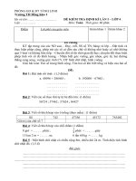 Đề Kiểm tra giữa kì 1