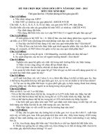 Đề thi HSG 9 - vòng 2