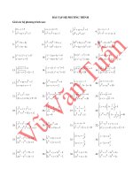 Hệ phương trình(các dạng)