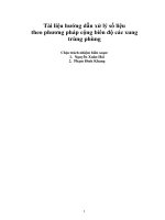 hướng dẫn xử lí số liệu phổ trùng phùng