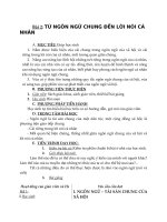 giáo án tiếng Việt lớp 11  Từ ngôn ngữ chung đến lời nói cá nhân