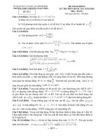 Đề thi thử môn toán vào đại học có đáp án đề số 18