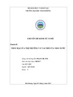 Chuyên đề THẤT BẠI CỦA THỊ TRƯỜNG VÀ VAI TRÒ CỦA NHÀ NƯỚC.DOC