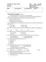 Đề thi cuối kì I(2010-2011) Tin học