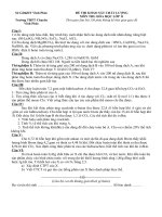 Đề thi KS -11 lần 3 môn hóa