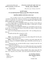 QĐ thanh tra toàn diện trường MN Tân Hòa