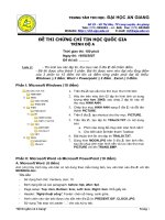 Đề thi A Tin học năm 2007 của Sở GD&ĐT Tiền Giang