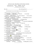 ĐỀ THI THT NAM ĐỊNH