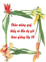 Máy biến áp một pha - Thao giảng
