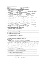 Kiểm tra 45'' số 2 HK2 AV8