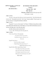 Đề thi học sinh giỏi lớp 9 Thanh Oai năm học 2014_2015 và đáp án