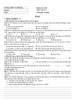 đề và đáp án kiểm ta 1 tiết lần 2 vật lý 9