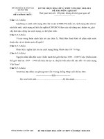 De thi hoc sinh gioi khoi 11 nam hoc 2010-2011