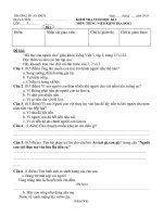 Đề thi cuối kì I (2010-2011) Khối 3