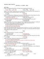 bài tập: CACBON SILIC