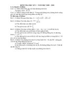 Đề thi HKI Toán 9 NH 2009-2010- Tây Ninh