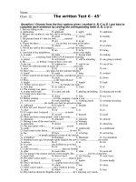 Test 45''- grade 12 (term 2)