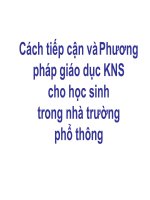 Giáo dục kĩ năng sống cho học sinh