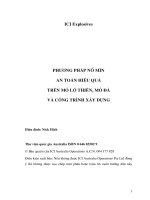 phương pháp nổ mìn an toàn hiệu quả trên mỏ lộ thiên, mỏ đá và công trình xây dựng