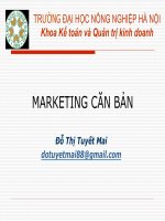 bài giảng marketing căn bản học viện nông nghiệp