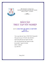 Báo cáo thực tập tốt nghiệp Khai thác hệ thống ly hợp trên xe tải HINO 4 tấn 5