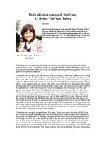 Thiên nhiên &con người Huế trong kí Hoàng Phủ Ngọc Tường