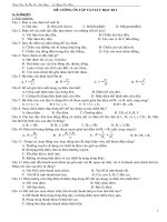 Đề cương ôn tập vật lý 9