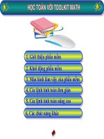 học toán với Toolkit Math tin 7