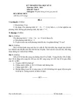 Một số đề HKII Toán 9(Có đáp án)