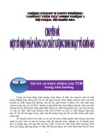 CHUYÊN đề một số BIỆN PHÁP NÂNG CAO CHẤT LƯỢNG SINH HOẠT tổ khối 45