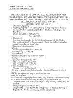 Văn bản hội đồng trường