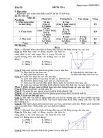 2 đề+đáp án kiểm tra Vật li 9 tiet 53